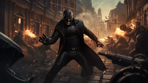 Juego de héroe de cuerda de araña voladora